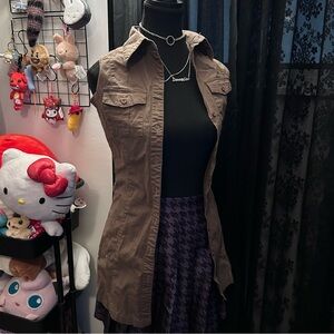 Brown Safari Vest/Dress